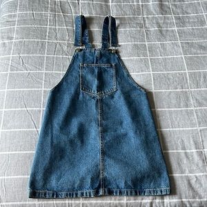 Salopette short dress, blue jeans, size 04 (eur 36), very clean